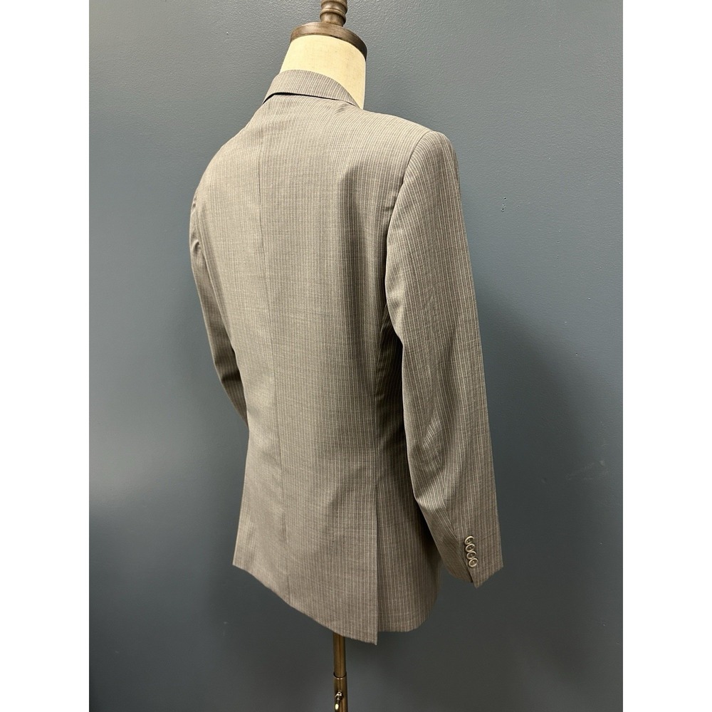 Canali Men's 40R Gray Pinstripe Blazer Sport Coat 100%‎ Wool Italy - Picture 5 of 16